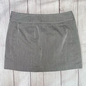 Express stretch women 7/8 wrap mini skirt grey